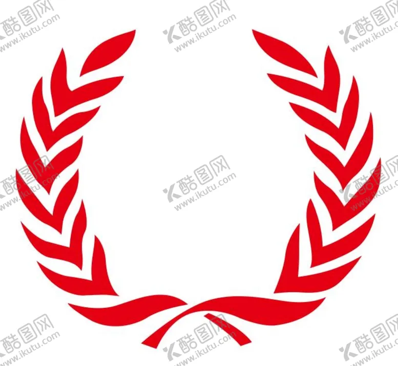 编号：91562601211541272010【酷图网】源文件下载-矢量麦穗橄榄枝