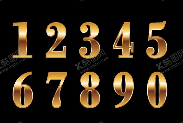 编号：77972905160024199156【酷图网】源文件下载-金色数字
