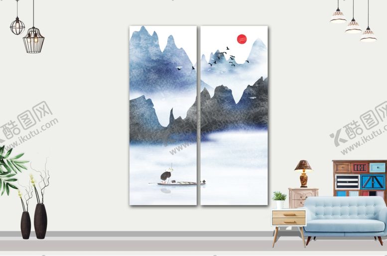 编号：83789505110141099655【酷图网】源文件下载-山水画
