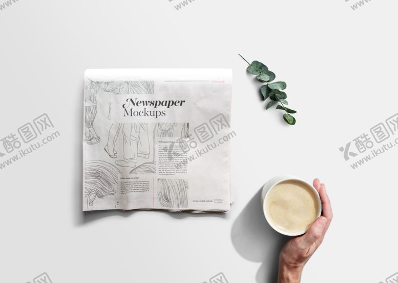 编号：90986509161641435717【酷图网】源文件下载-报纸展示效果图样机