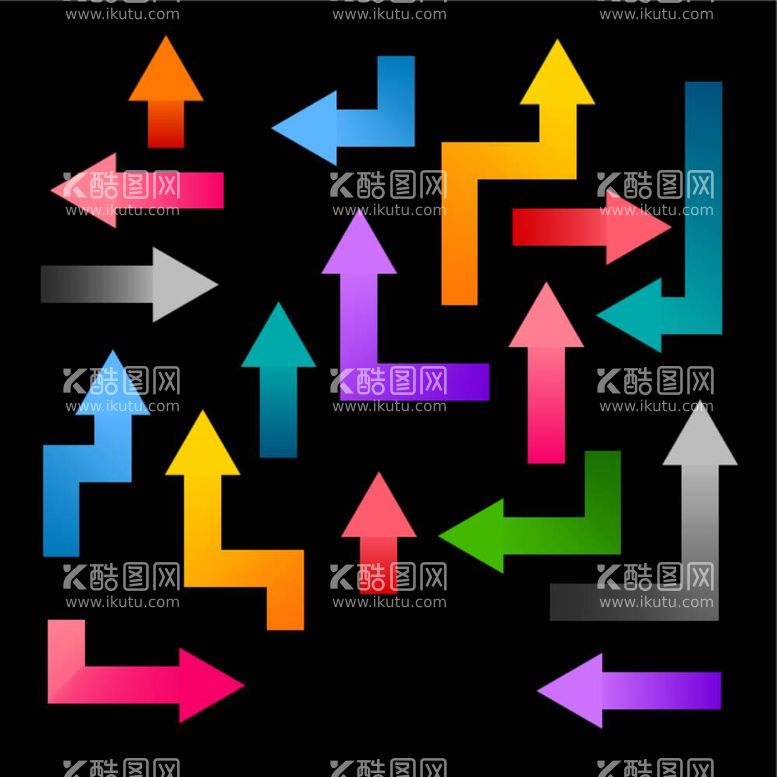 编号：75637212022223521240【酷图网】源文件下载-手绘箭头方向