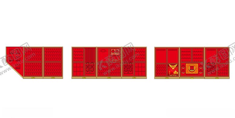 编号：44834405060742132521【酷图网】源文件下载-黄金珠宝展示道具