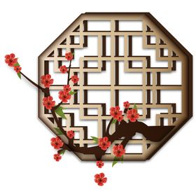 梅花边框