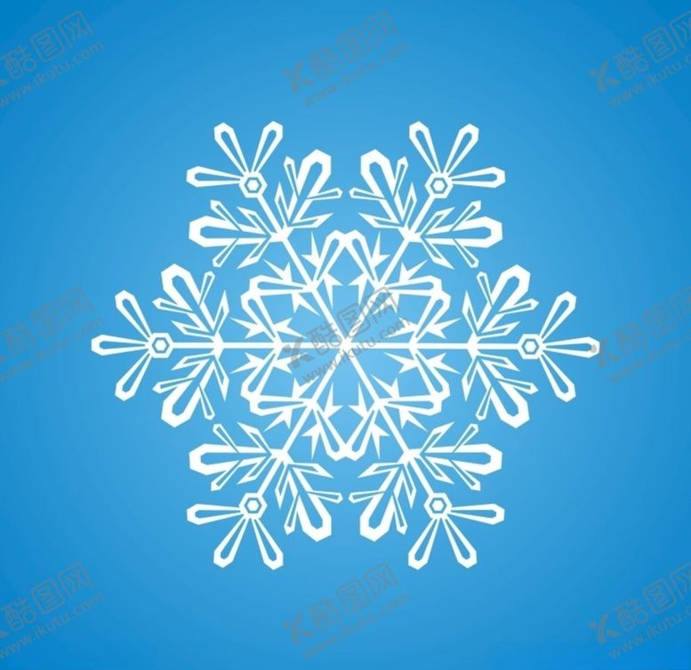 编号：78955709280449097957【酷图网】源文件下载-雪花矢量