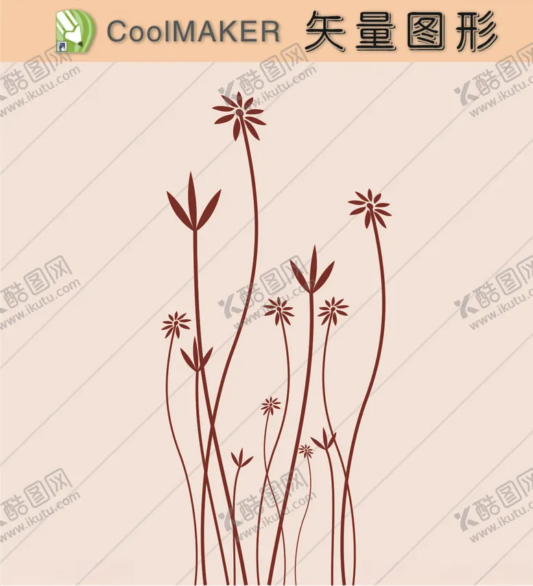 编号：61530206282354506289【酷图网】源文件下载-花草剪纸花草壁纸简洁手绘
