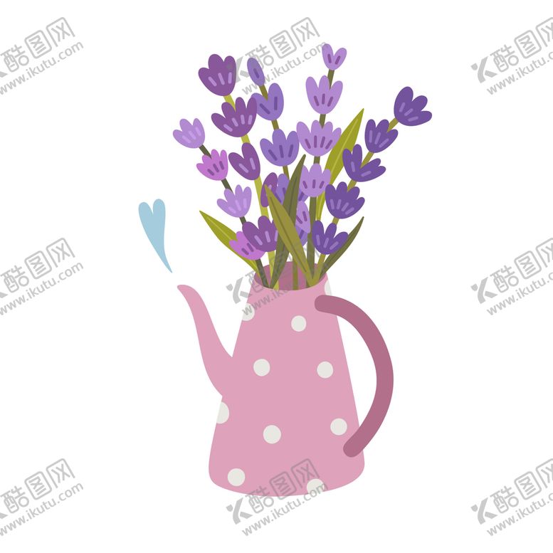 编号：38219609260708261807【酷图网】源文件下载-卡通薰衣草