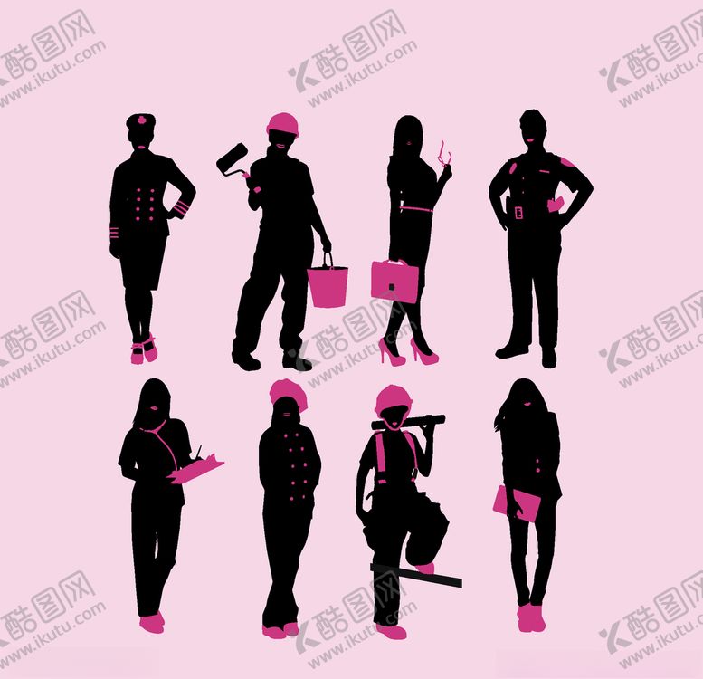 编号：68023307081637548341【酷图网】源文件下载-人物剪影