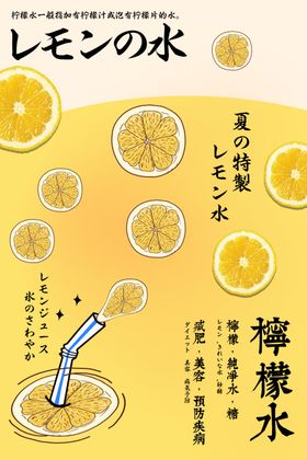 柠檬水广告