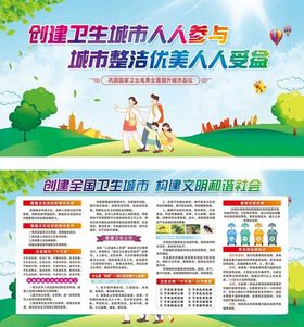 创建卫生城市宣传海报