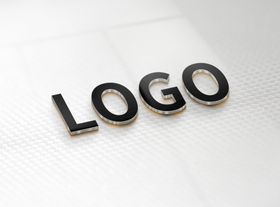 logo样机俯视图