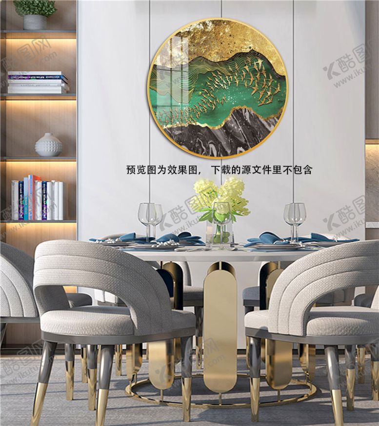 编号：30724609140514225063【酷图网】源文件下载-飞鸟湖畔高清挂画装饰画