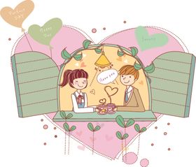卡通情侣
