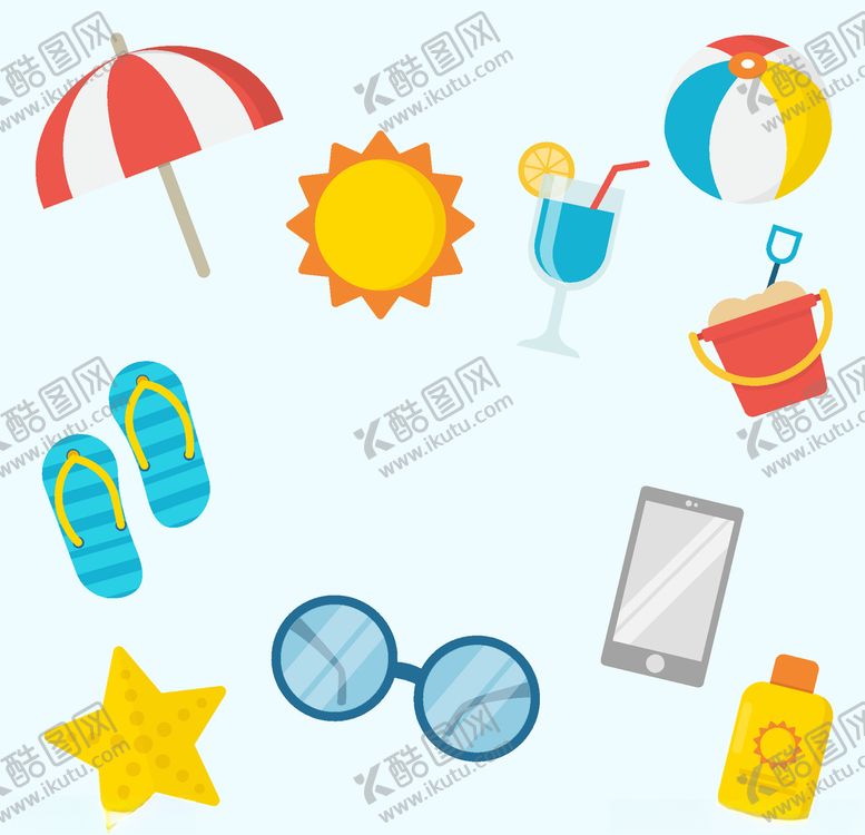 编号：65725809170325108358【酷图网】源文件下载-夏日元素