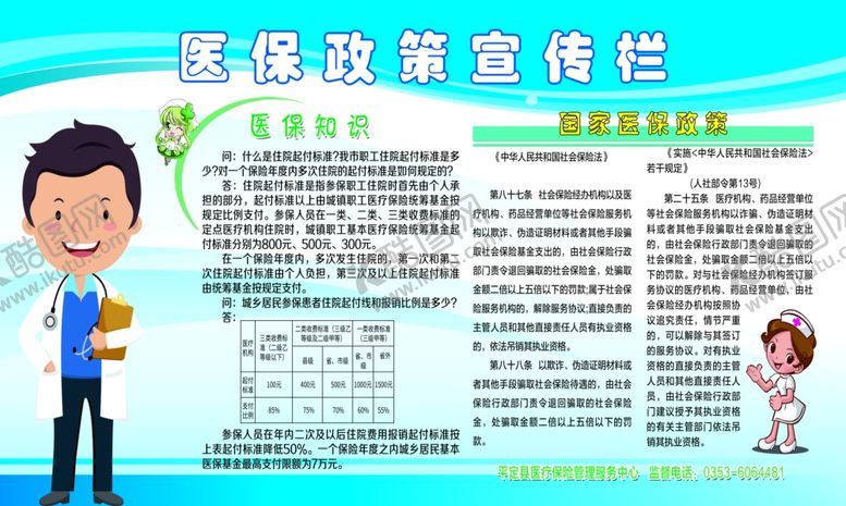 编号：26291210150707393623【酷图网】源文件下载-医保知识宣传栏