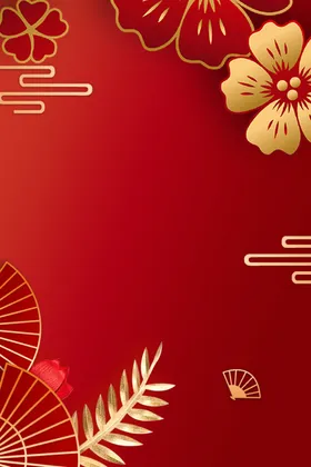 喜庆背景元宵元宵节舞台年会