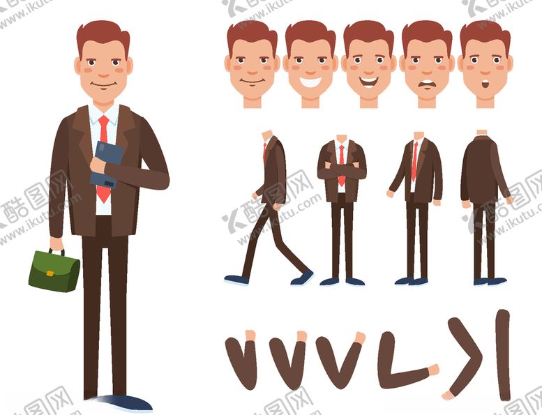 编号：48197309092250177406【酷图网】源文件下载-人物动作拆分