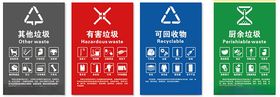 垃圾分类海报展板回收