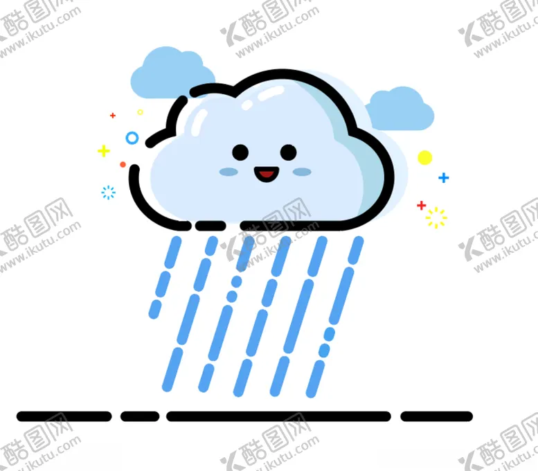 编号：11915403211348447966【酷图网】源文件下载-MBE雨天云朵插画