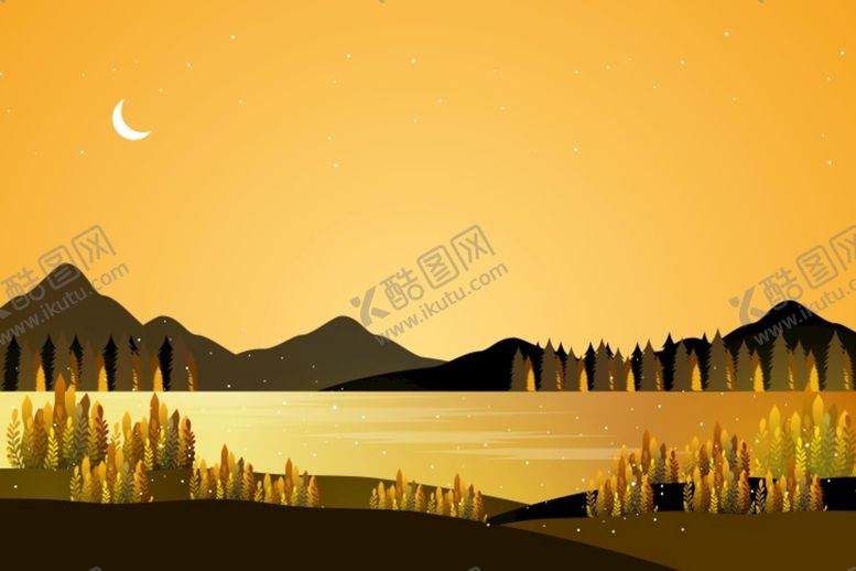 编号：91283010120640375890【酷图网】源文件下载-扁平风景装饰画