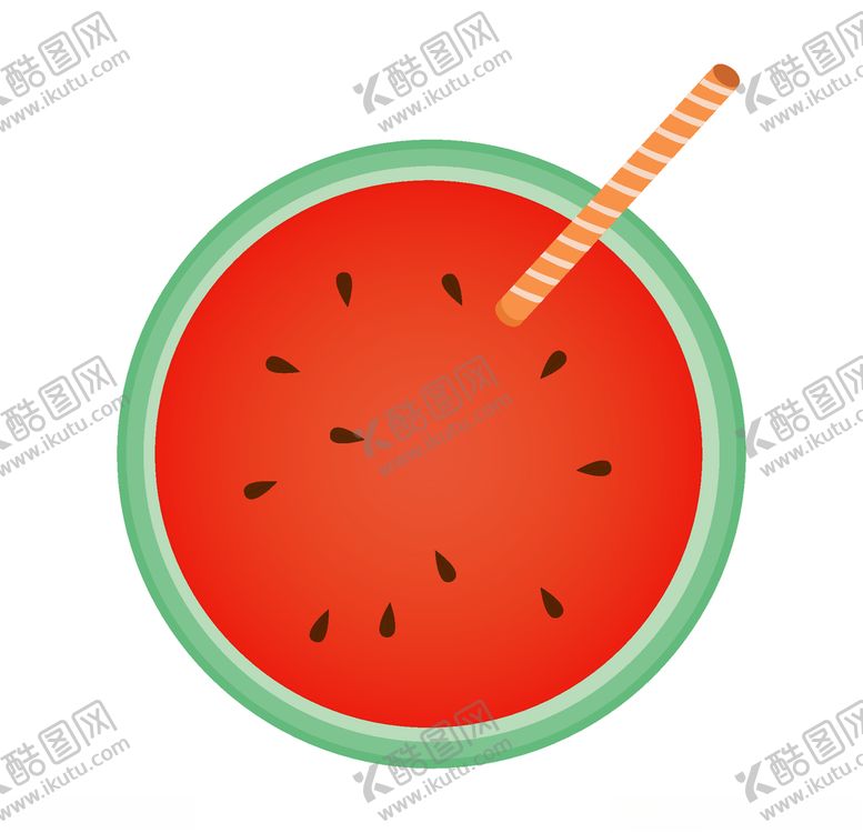编号：94114504120316375080【酷图网】源文件下载-手绘卡通西瓜