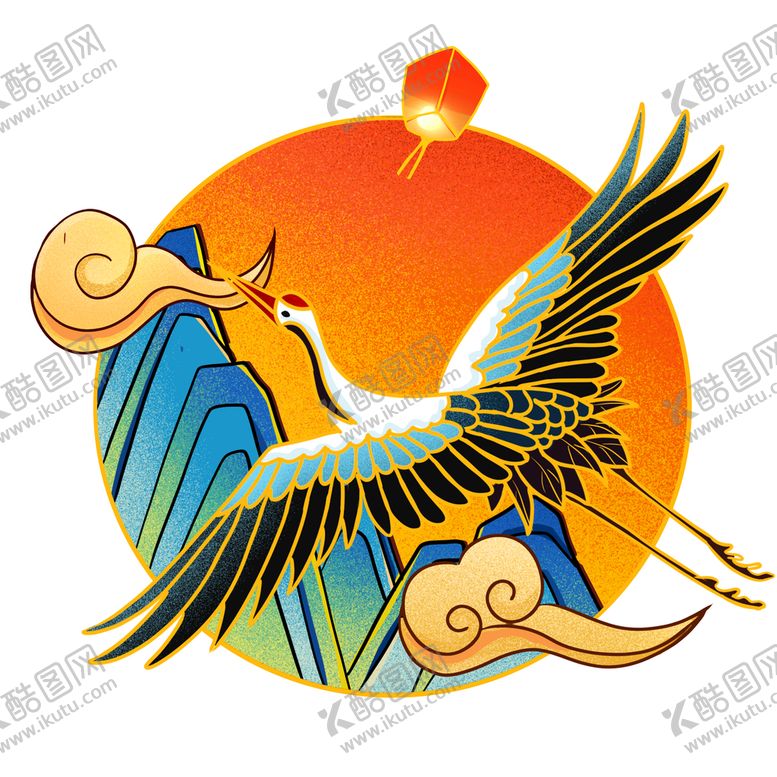 编号：53690409140636002837【酷图网】源文件下载-仙鹤