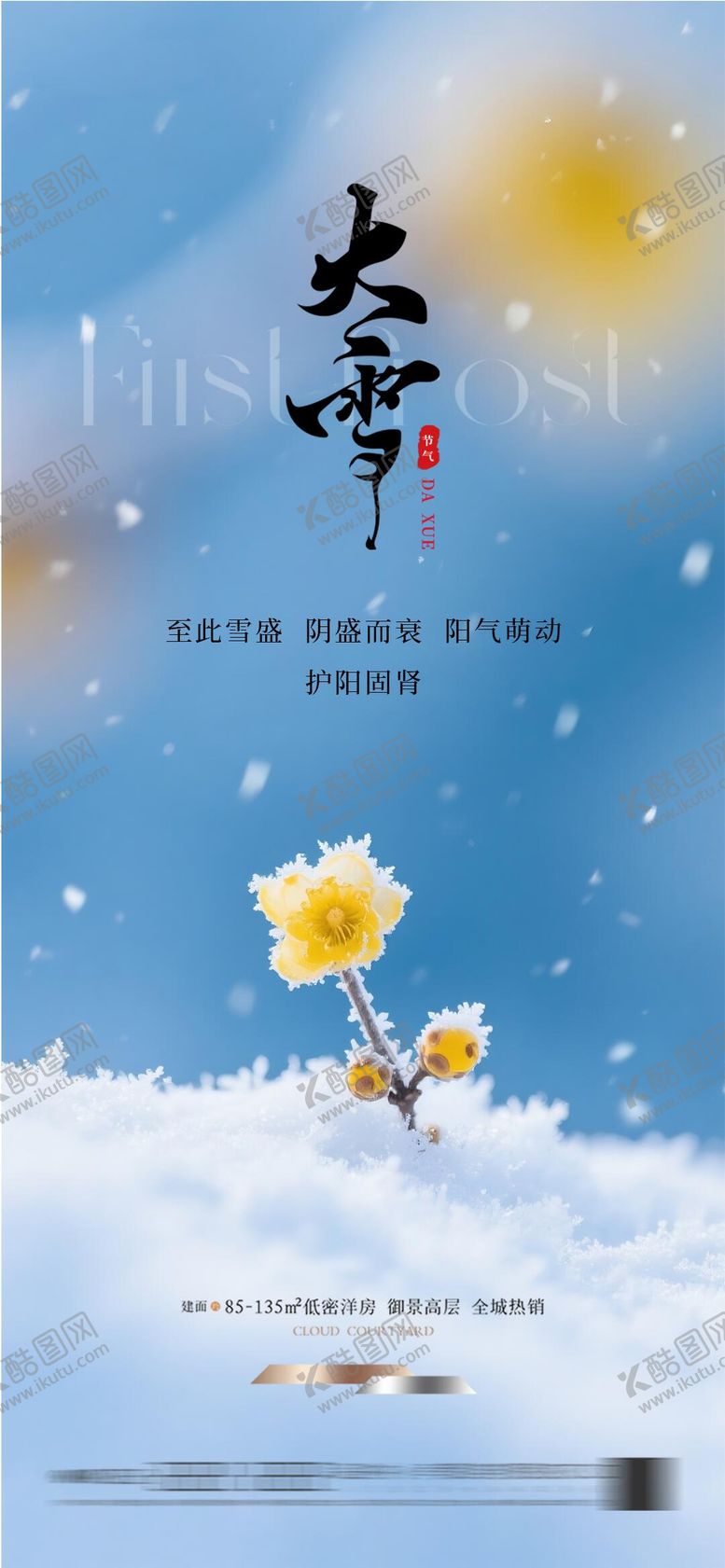 编号：59694611250201241922【酷图网】源文件下载-地产大雪节气海报