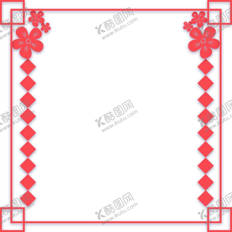 编号：50608605141456175931【酷图网】源文件下载-中国风花纹边框