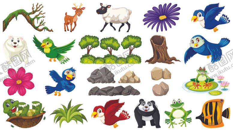 编号：37931709262046571195【酷图网】源文件下载-矢量动物素材