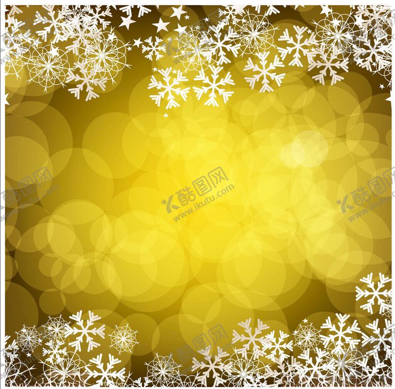 编号：79680304031821354583【酷图网】源文件下载-金色雪花背景图