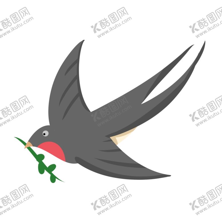 编号：99403310230156416652【酷图网】源文件下载-立春燕子插画