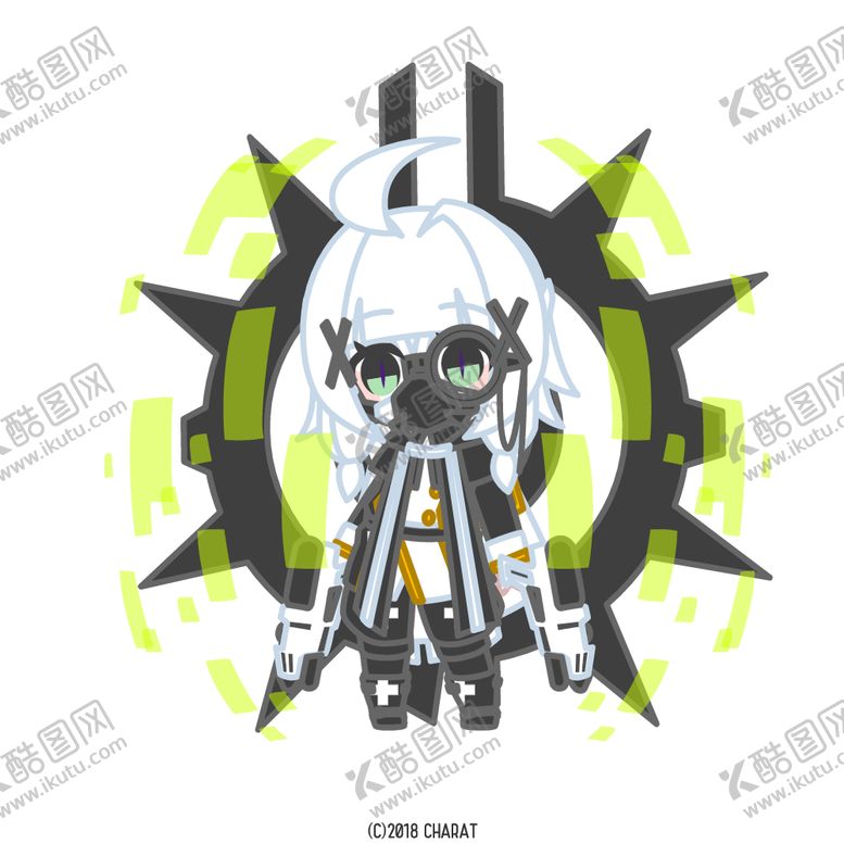 编号：91575207091356012684【酷图网】源文件下载-动漫少女Q版立绘