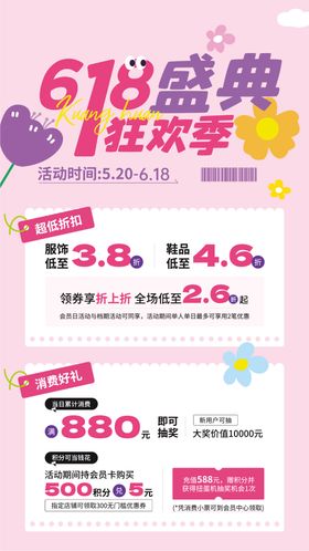618盛典狂欢季海报