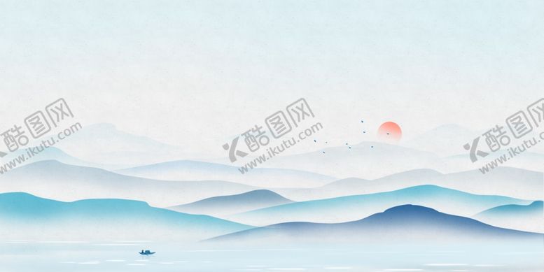 编号：71790711020312422964【酷图网】源文件下载-水墨山水背景