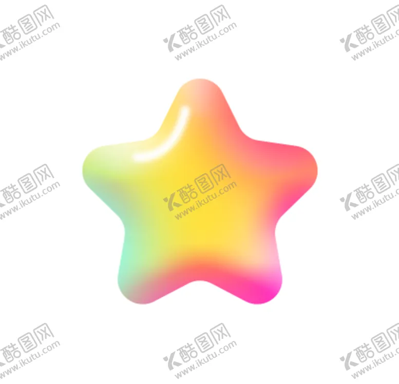 编号：72610910111741354802【酷图网】源文件下载-五彩渐变小星星礼物图标