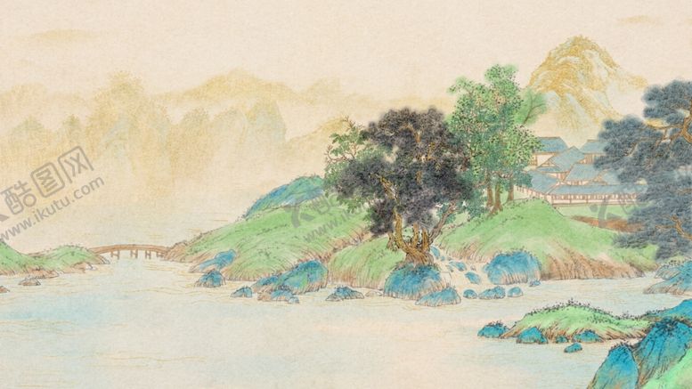 编号：38616501260737176568【酷图网】源文件下载-国画水墨山水图片