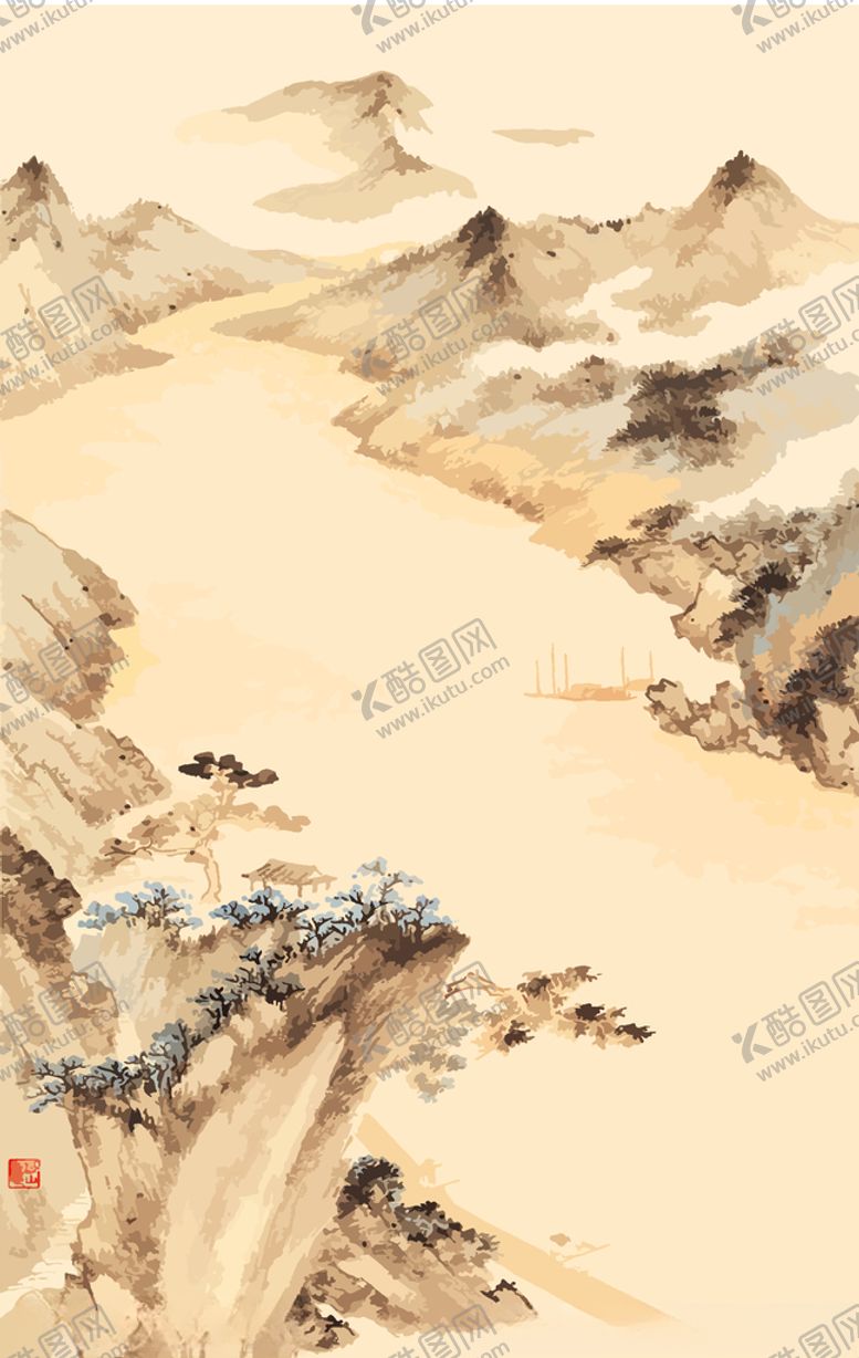 编号：30516409251130512522【酷图网】源文件下载-水墨画