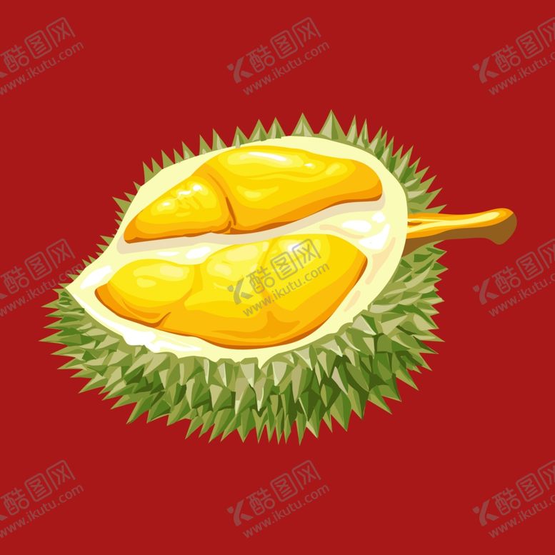 编号：46744602171834057344【酷图网】源文件下载-水果泰国榴莲
