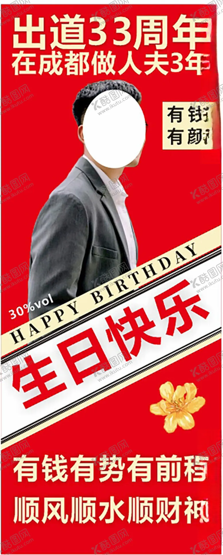 编号：99300902280326064673【酷图网】源文件下载-生日展架