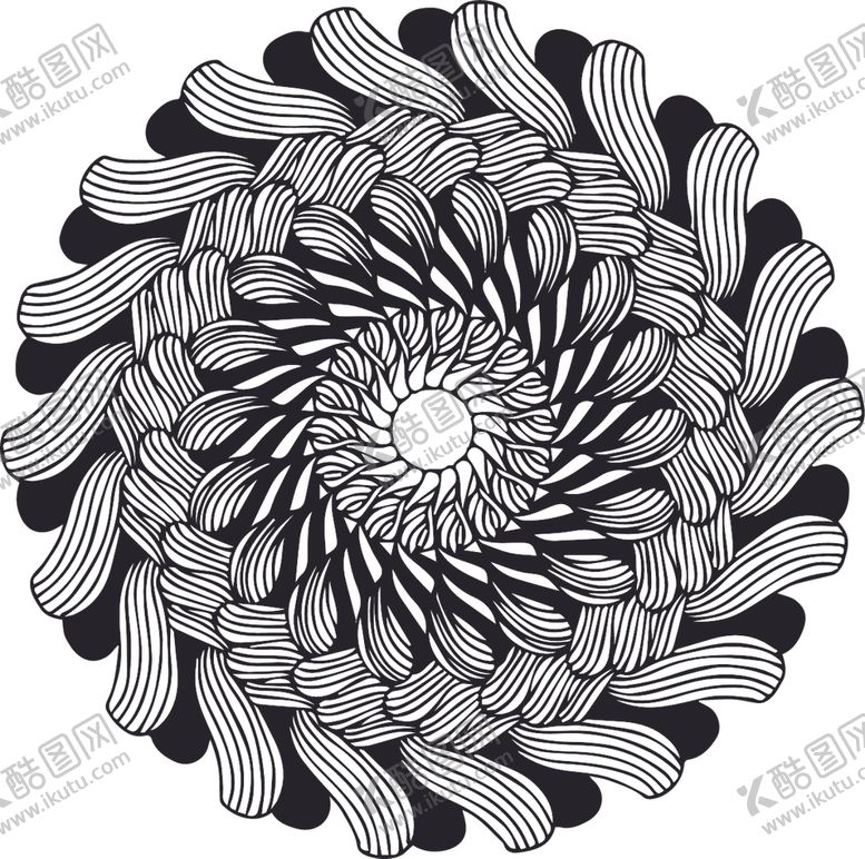 编号：51145510130102056609【酷图网】源文件下载-曼陀罗花纹