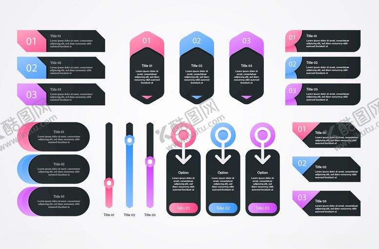 编号：38595304021426038492【酷图网】源文件下载-多彩美妆工具及标签套装