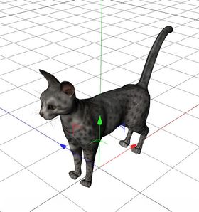 C4D模型猫