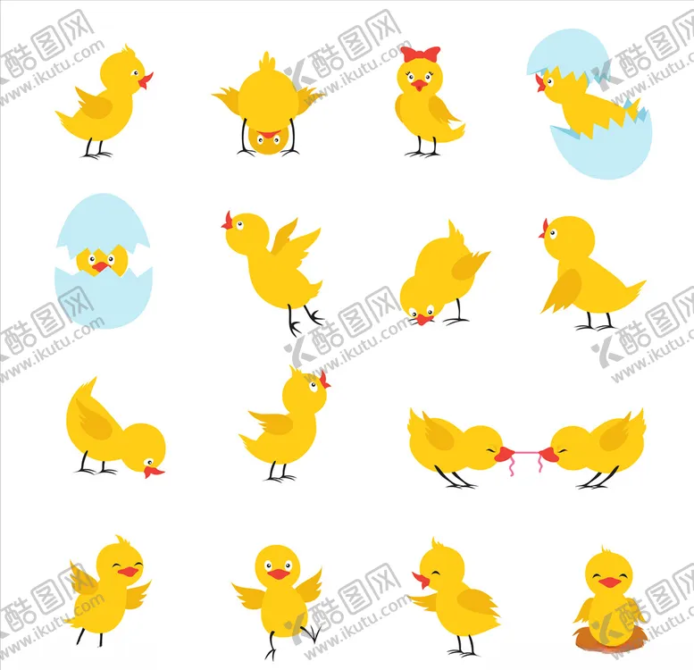 编号：64675906190539413493【酷图网】源文件下载-卡通小鸡