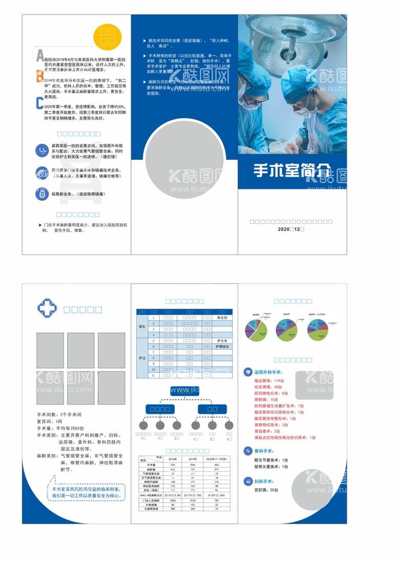 编号：98805810271853434192【酷图网】源文件下载-手术室宣传三折页