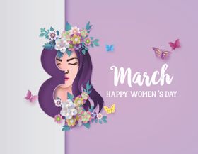 38妇女节展架三八促销