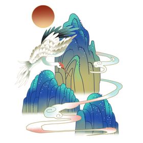 国潮仙鹤