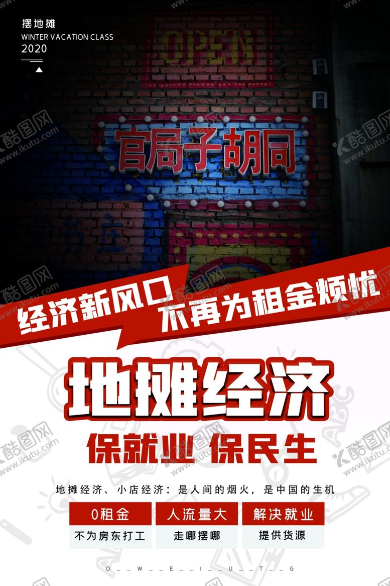 编号：79602909280821155848【酷图网】源文件下载-地摊经济宣传海报