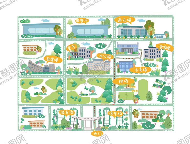 编号：17966004091649342190【酷图网】源文件下载-手绘地图   