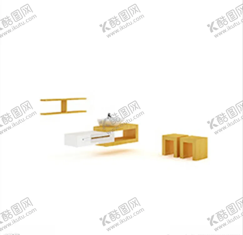 编号：29544904201323459852【酷图网】源文件下载-C4D模型洗漱台柜子