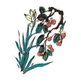 水墨插画素材
