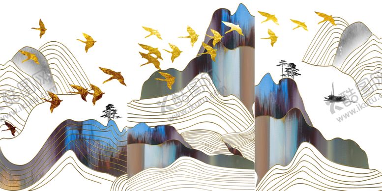 编号：13520909191117354181【酷图网】源文件下载-轻奢装饰画装饰画艺术装饰